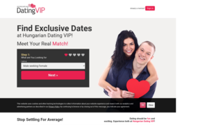 Hungarian Dating VIP Homepage Image